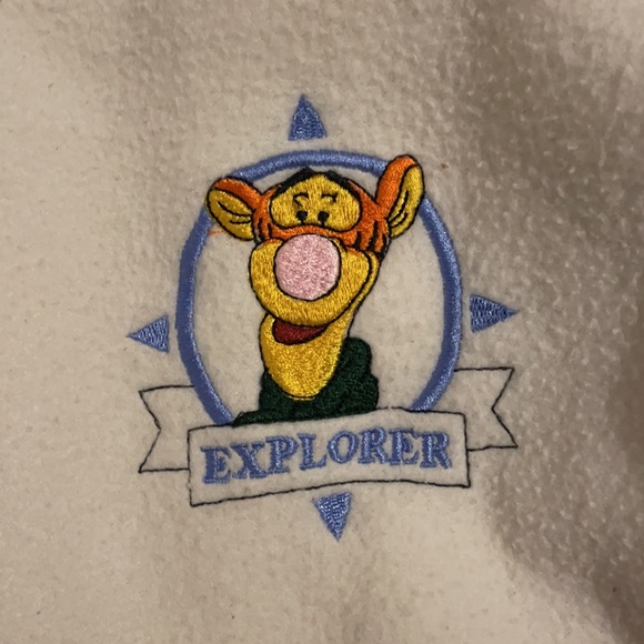 Vintage embroidered Disney Tigger fleece hoodie - Picture 2 of 3